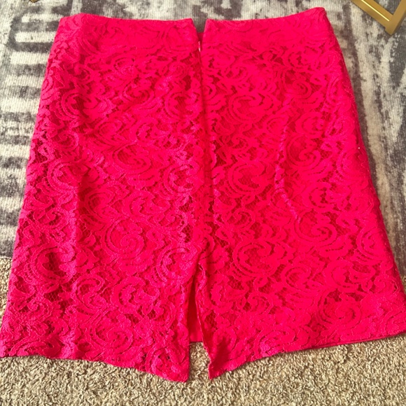 Pink Lace Miniskirt - Picture 2 of 3